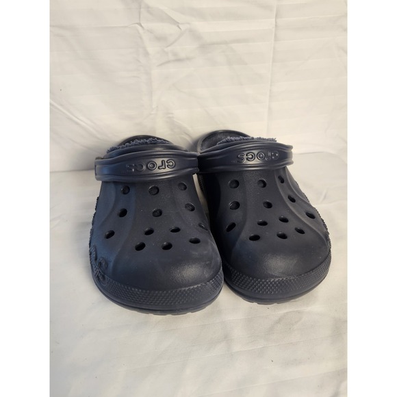 CROCS Other - Crocs Classic Lined Slip On Clogs Shoes Sandals Navy Blue Mens 6  Womens 8